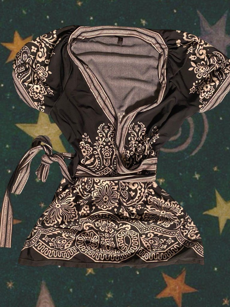 Y2k Tie Up Blouse